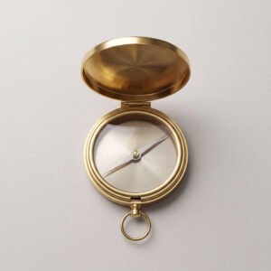 Brass Compass with Lid